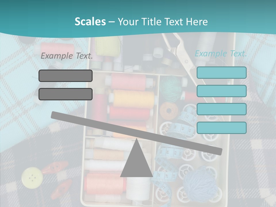 Needlework Check Plaid PowerPoint Template