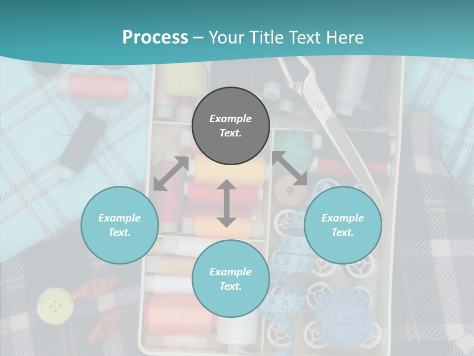 Needlework Check Plaid PowerPoint Template