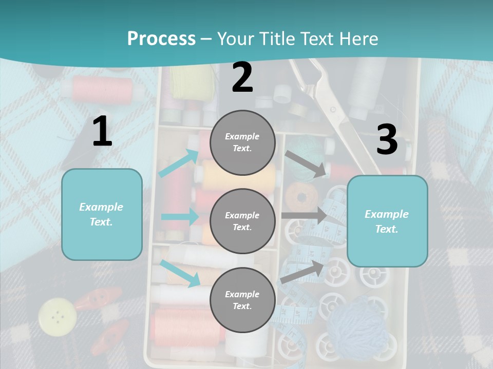 Needlework Check Plaid PowerPoint Template