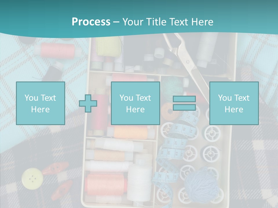 Needlework Check Plaid PowerPoint Template