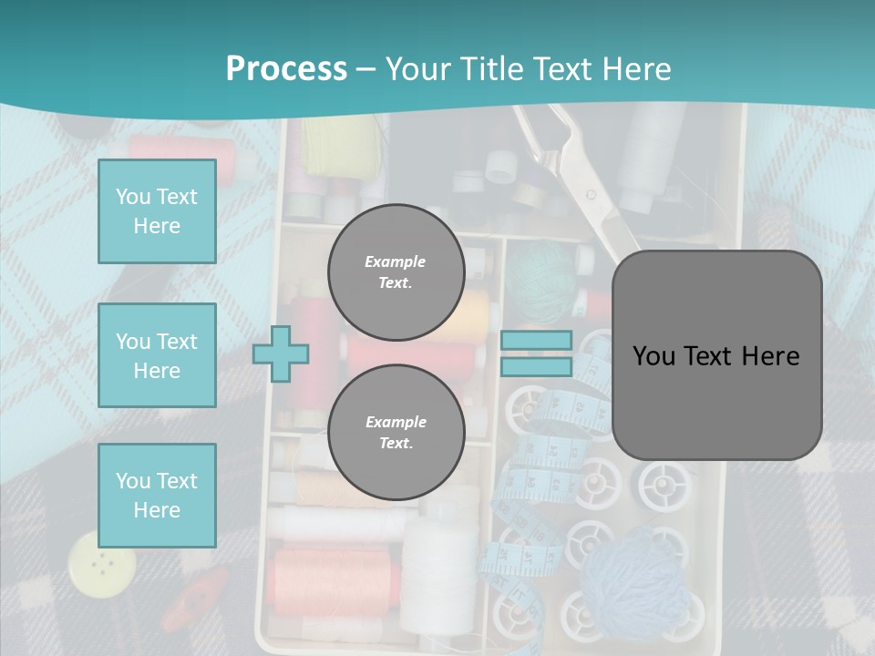 Needlework Check Plaid PowerPoint Template