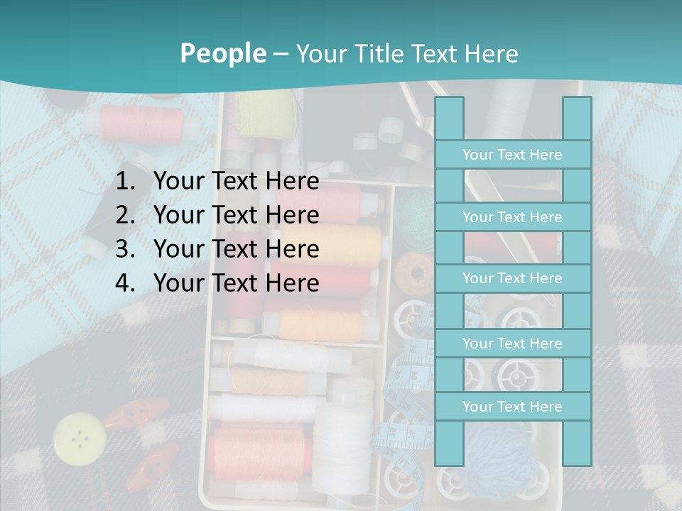 Needlework Check Plaid PowerPoint Template