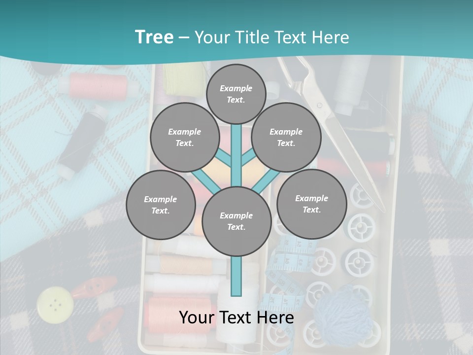 Needlework Check Plaid PowerPoint Template