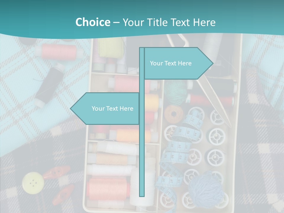 Needlework Check Plaid PowerPoint Template