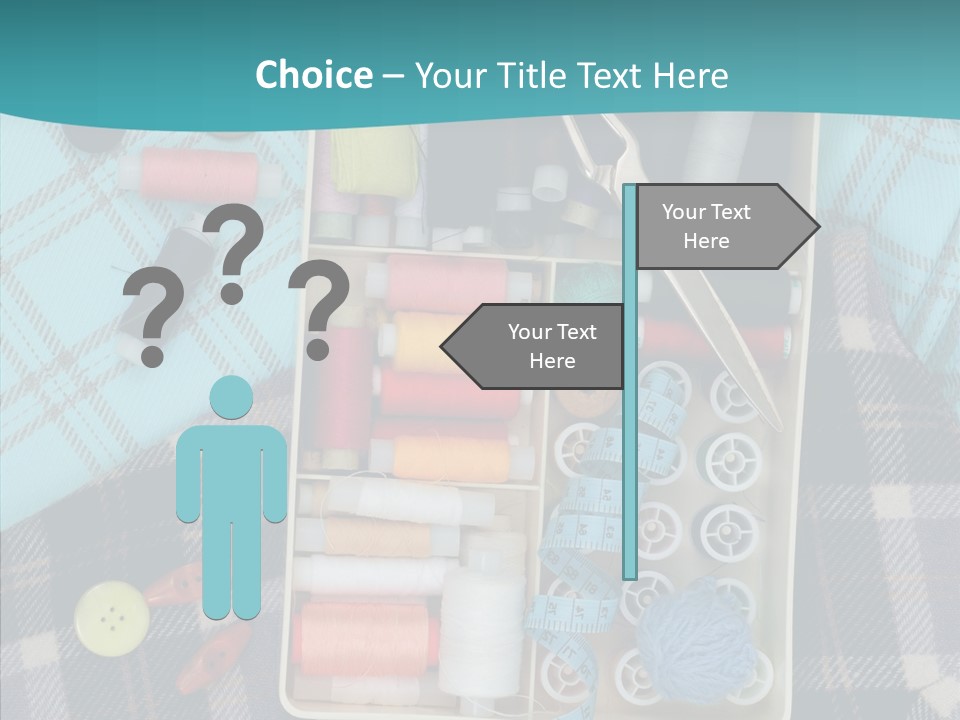 Needlework Check Plaid PowerPoint Template