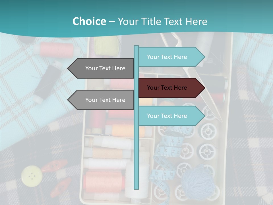 Needlework Check Plaid PowerPoint Template