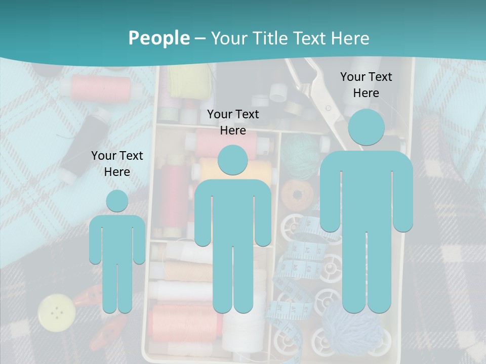 Needlework Check Plaid PowerPoint Template