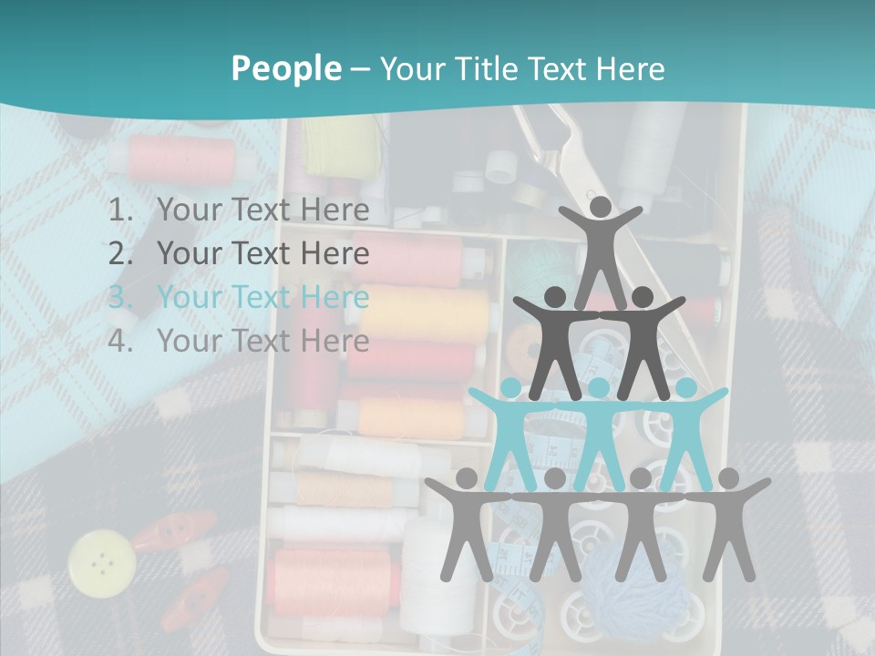 Needlework Check Plaid PowerPoint Template