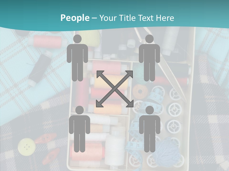 Needlework Check Plaid PowerPoint Template