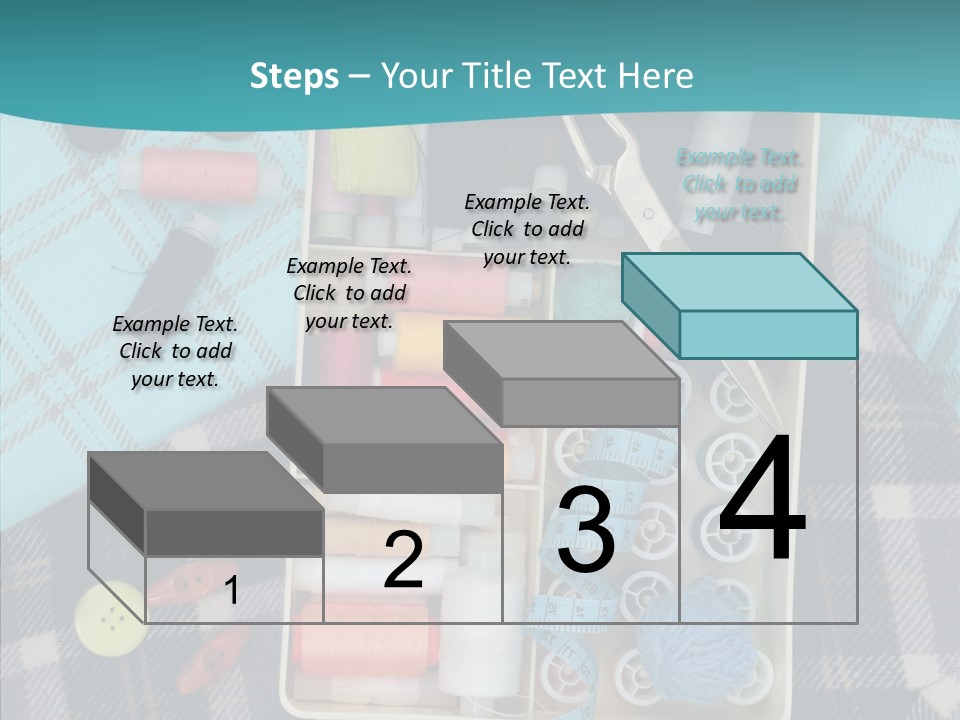 Needlework Check Plaid PowerPoint Template