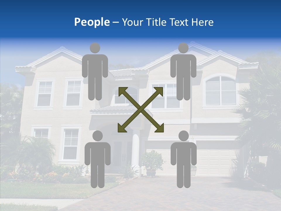 Chair Together Character PowerPoint Template