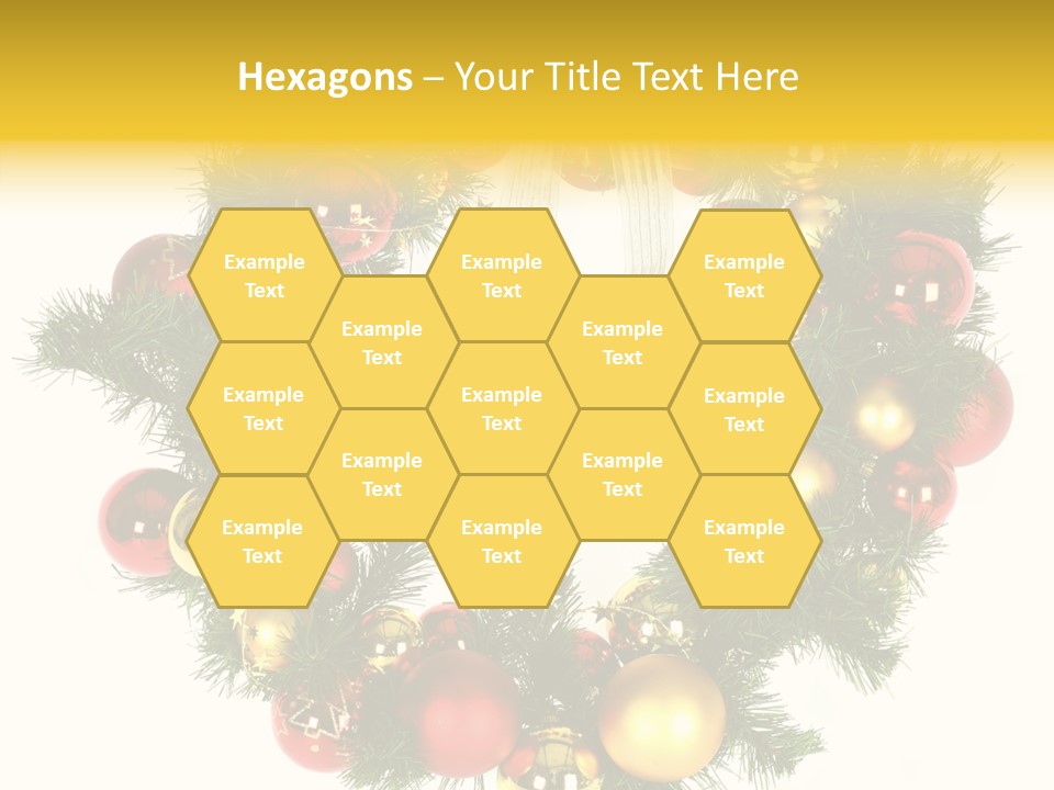 White Merry Branch PowerPoint Template