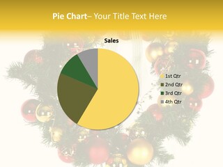 White Merry Branch PowerPoint Template