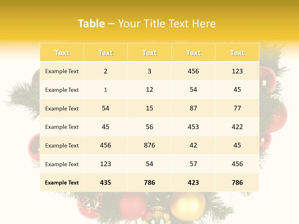 White Merry Branch PowerPoint Template