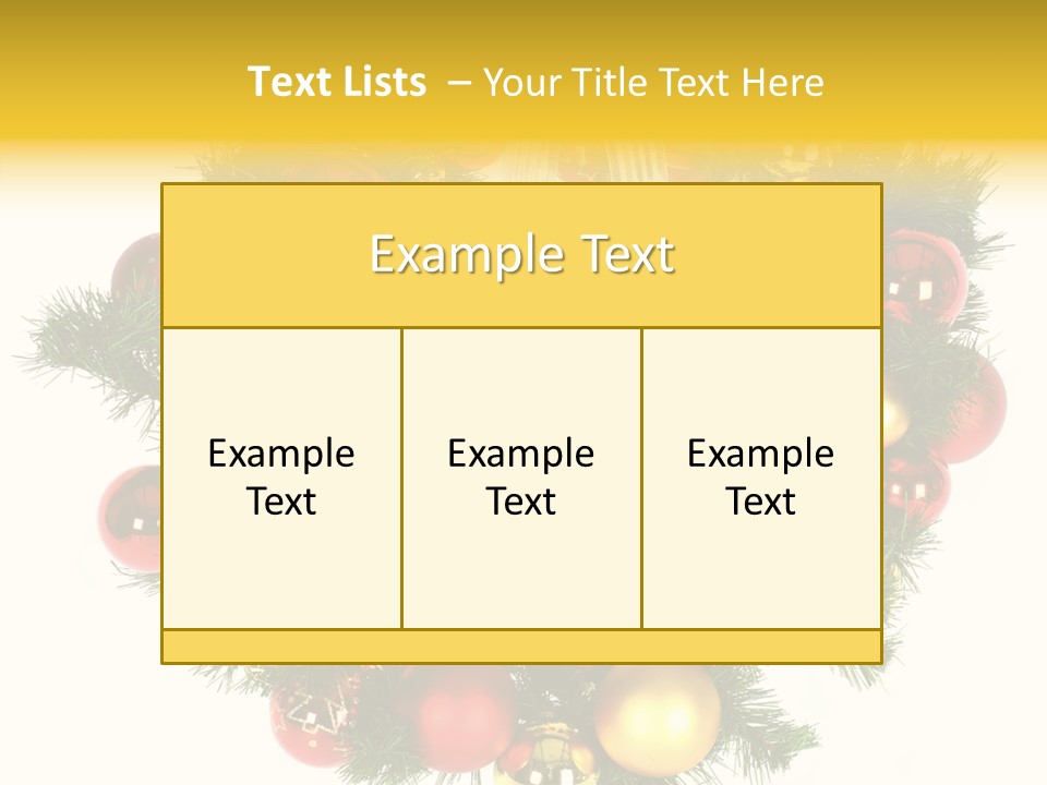 White Merry Branch PowerPoint Template