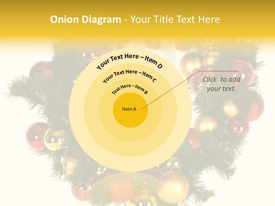 White Merry Branch PowerPoint Template