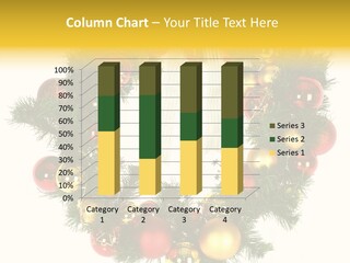 White Merry Branch PowerPoint Template