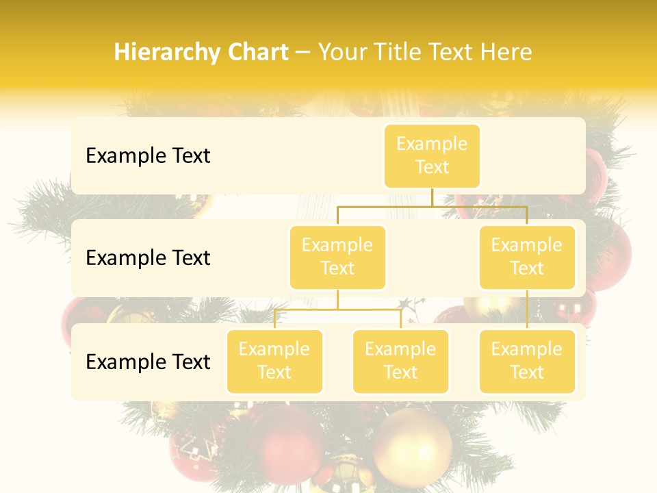 White Merry Branch PowerPoint Template