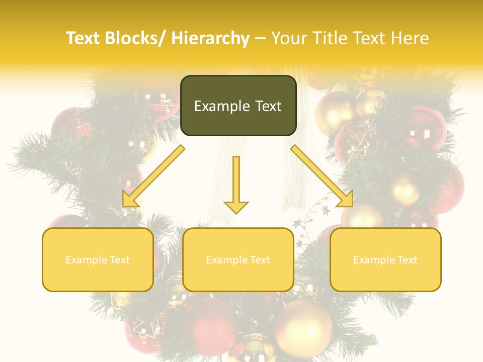 White Merry Branch PowerPoint Template
