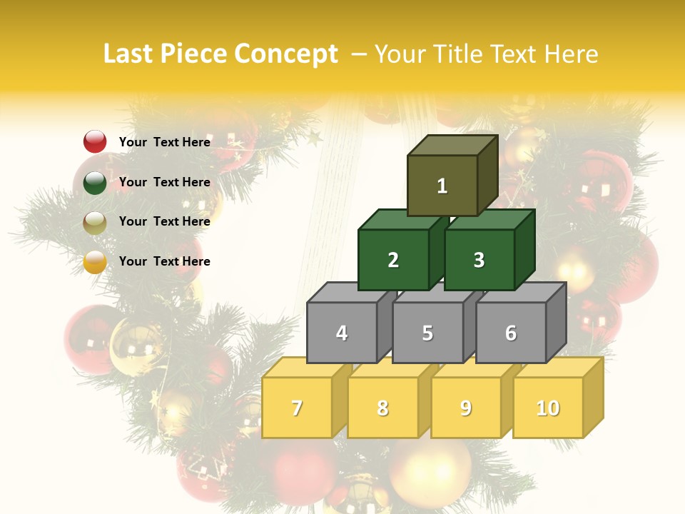 White Merry Branch PowerPoint Template