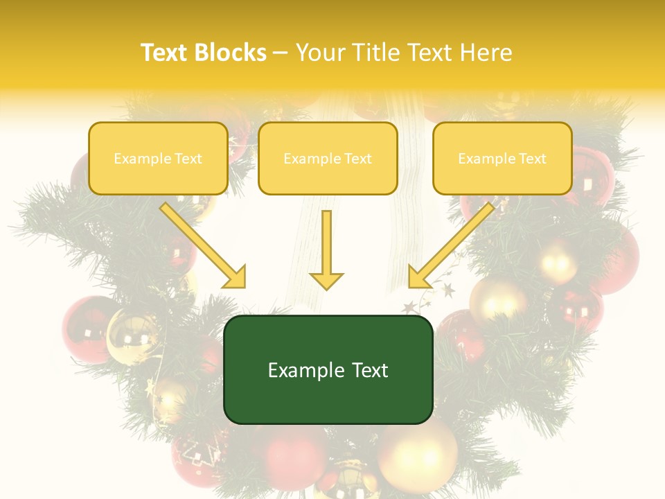 White Merry Branch PowerPoint Template