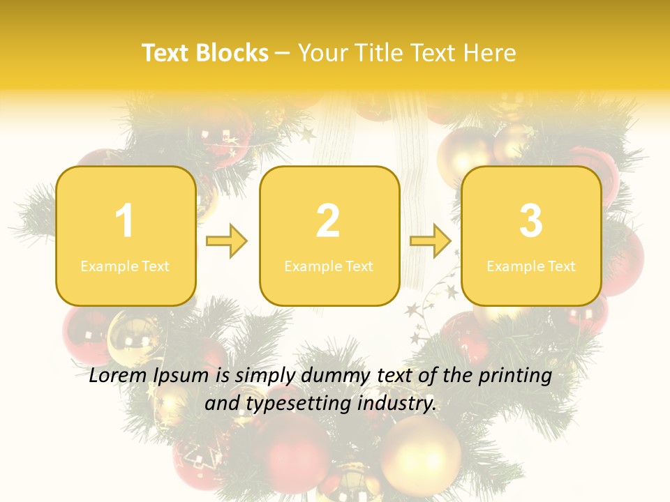 White Merry Branch PowerPoint Template