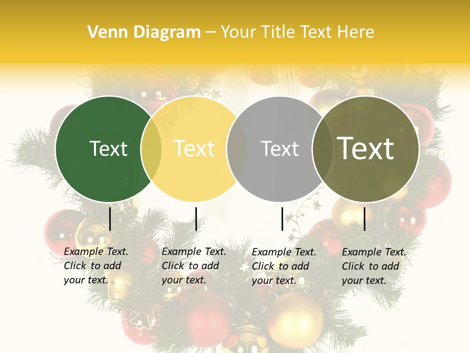 White Merry Branch PowerPoint Template