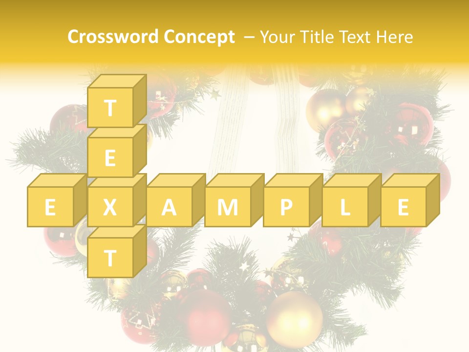 White Merry Branch PowerPoint Template