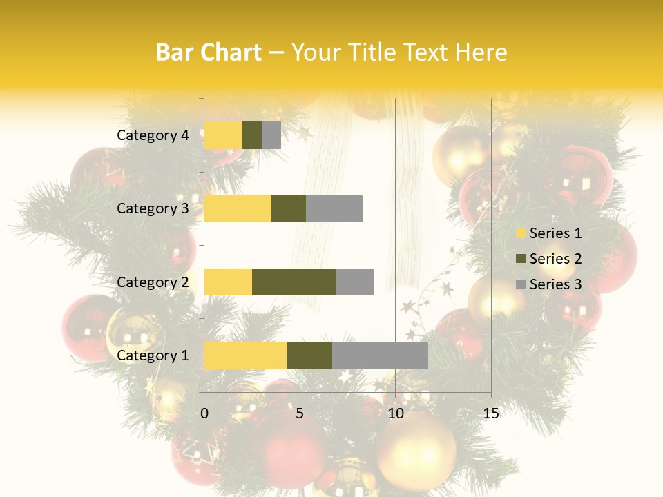 White Merry Branch PowerPoint Template