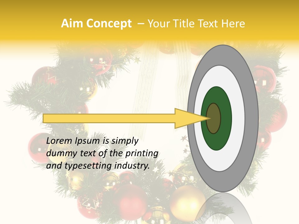 White Merry Branch PowerPoint Template