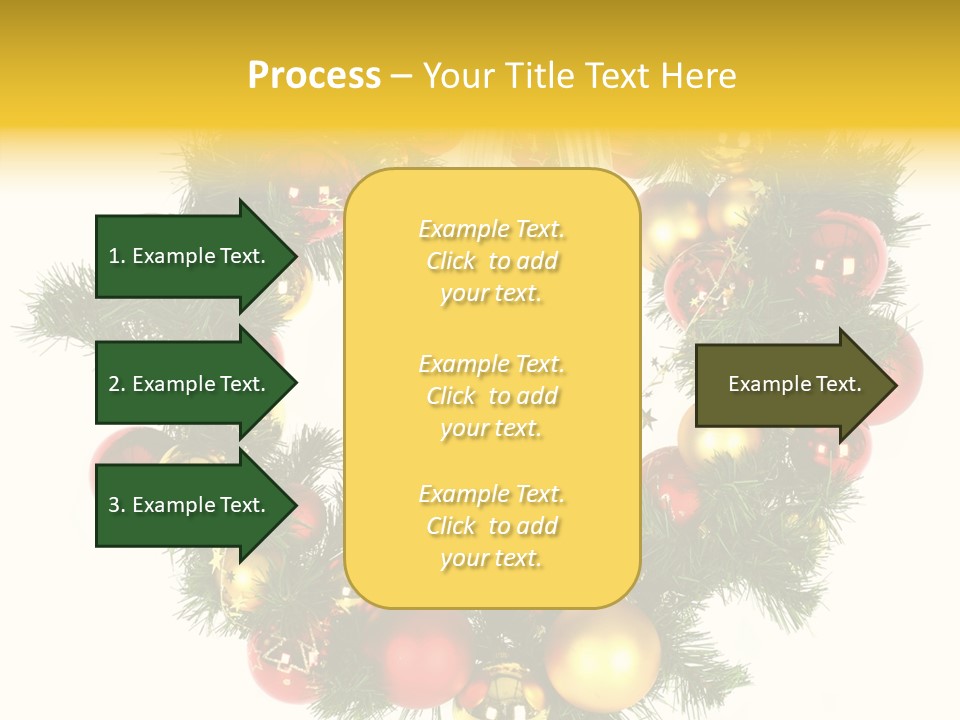 White Merry Branch PowerPoint Template