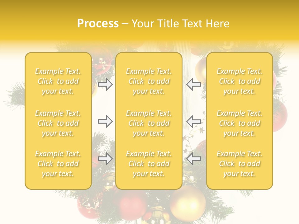 White Merry Branch PowerPoint Template