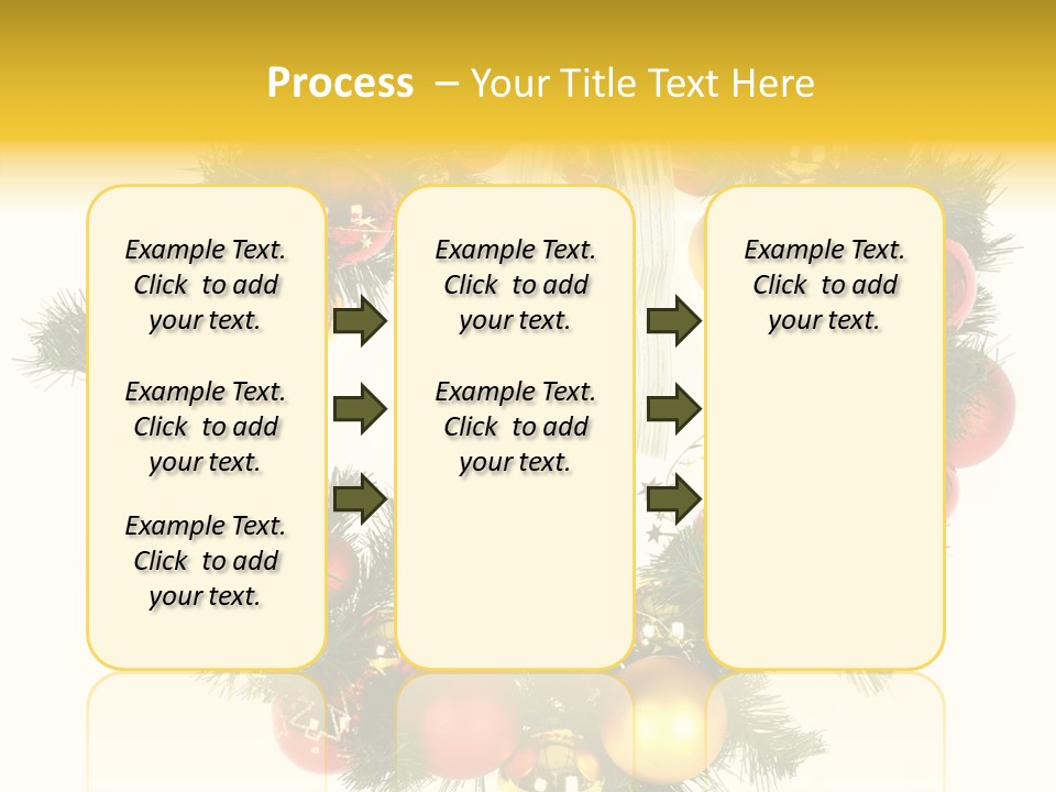 White Merry Branch PowerPoint Template