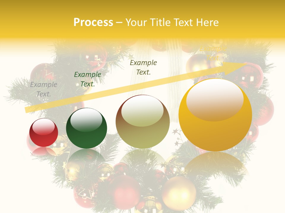 White Merry Branch PowerPoint Template