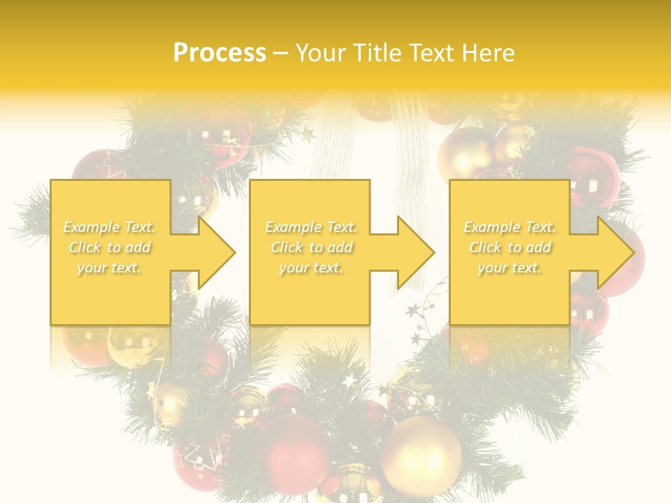 White Merry Branch PowerPoint Template