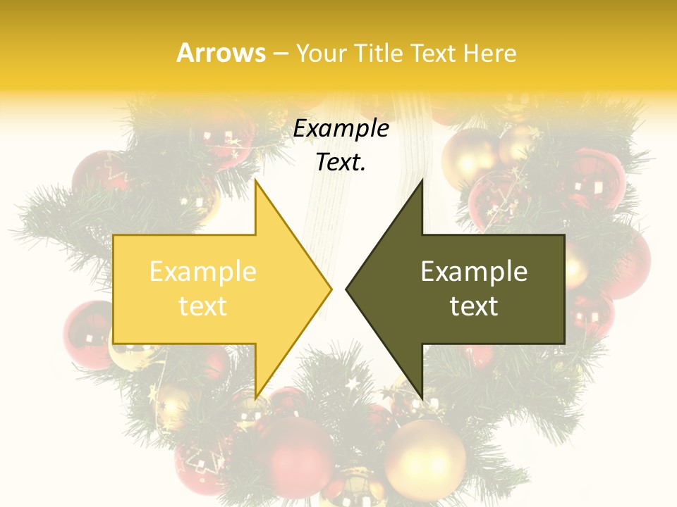 White Merry Branch PowerPoint Template