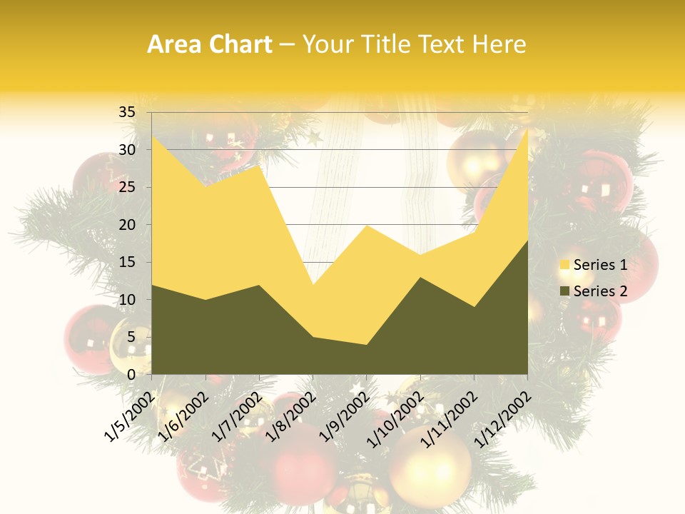 White Merry Branch PowerPoint Template