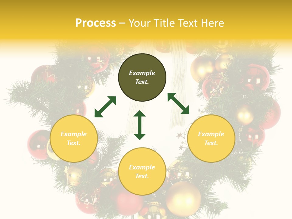 White Merry Branch PowerPoint Template