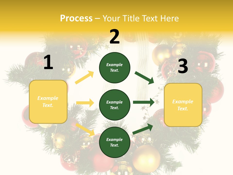White Merry Branch PowerPoint Template