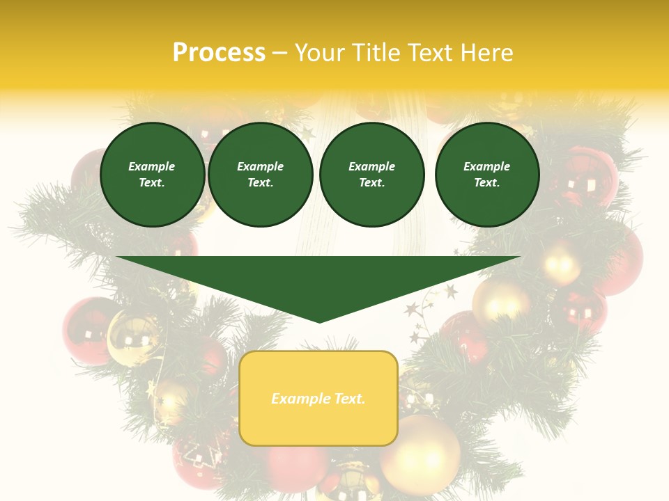 White Merry Branch PowerPoint Template