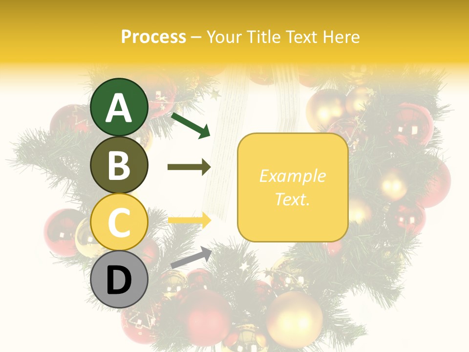 White Merry Branch PowerPoint Template