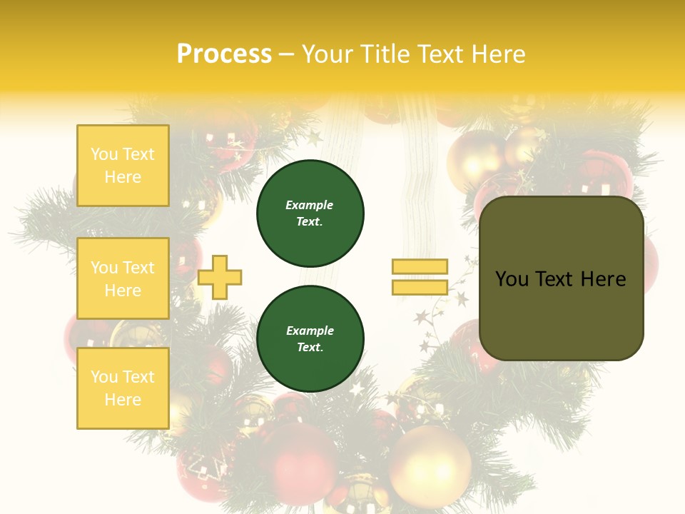 White Merry Branch PowerPoint Template