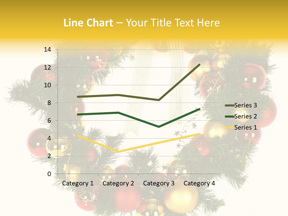White Merry Branch PowerPoint Template