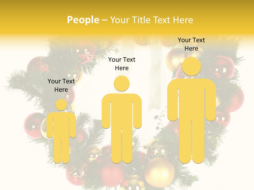 White Merry Branch PowerPoint Template