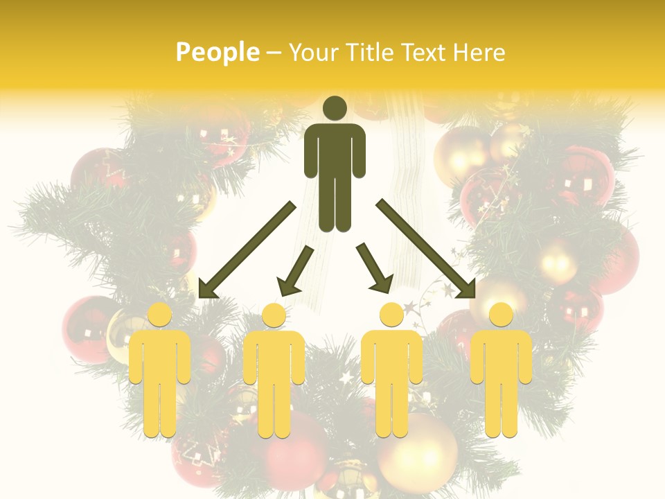 White Merry Branch PowerPoint Template