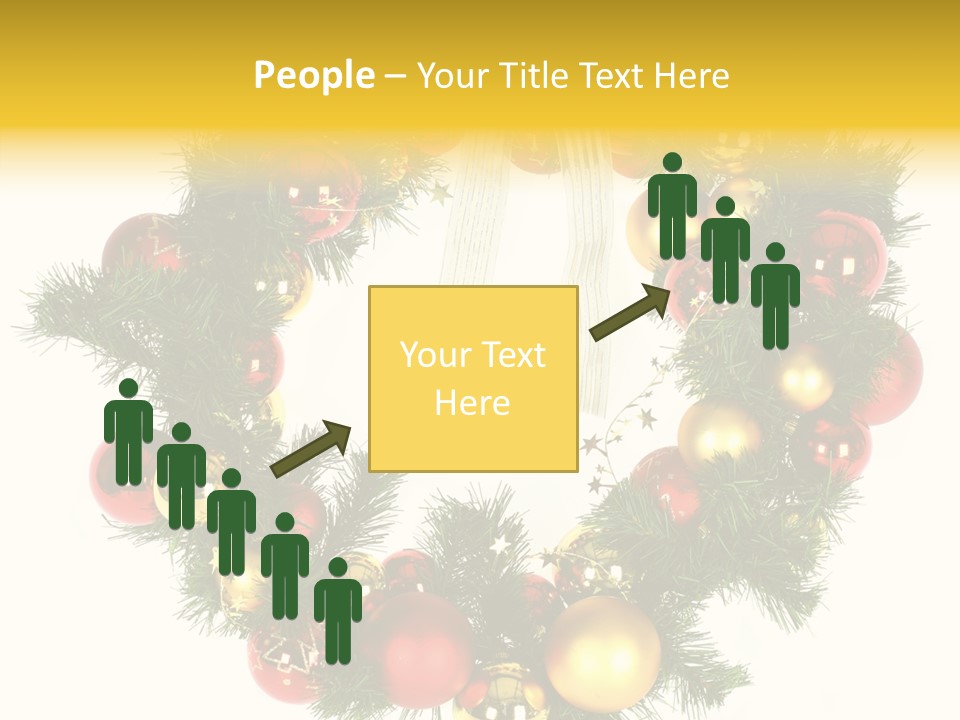 White Merry Branch PowerPoint Template