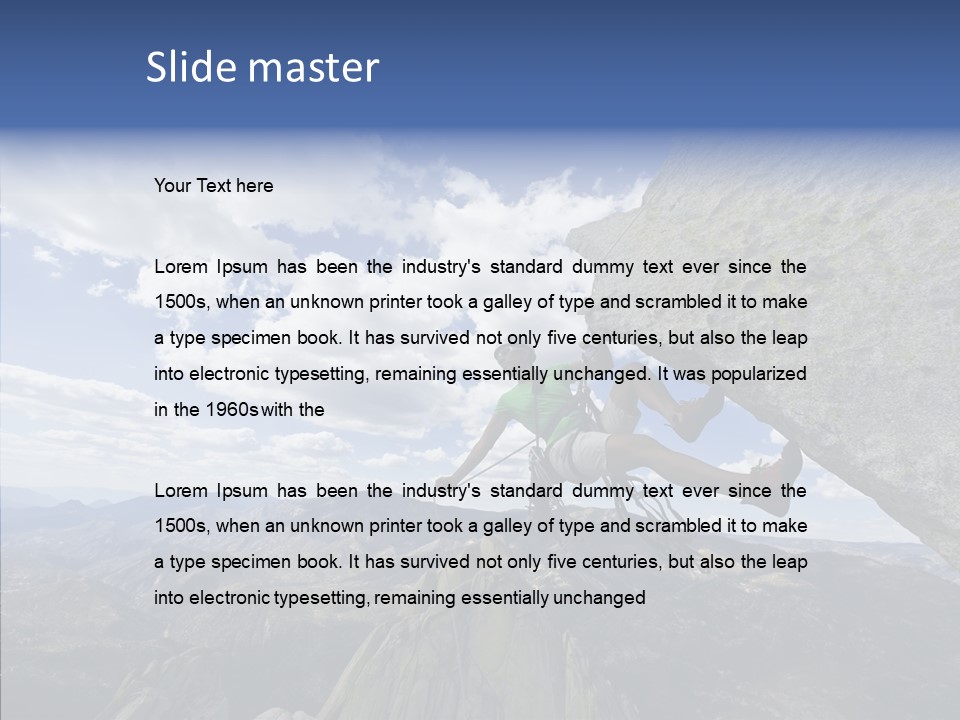 Risk Dangle Fear PowerPoint Template