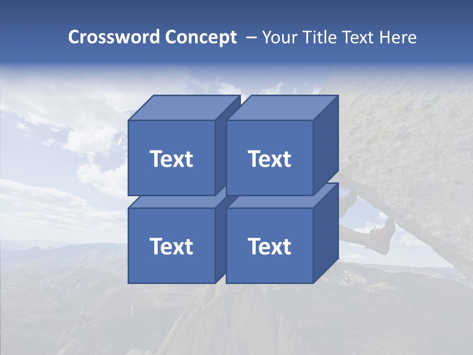 Risk Dangle Fear PowerPoint Template