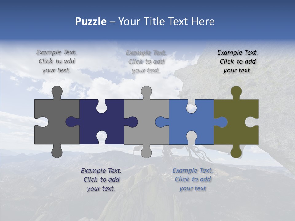 Risk Dangle Fear PowerPoint Template