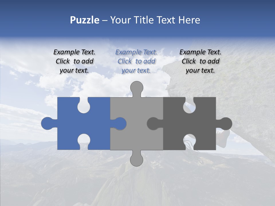 Risk Dangle Fear PowerPoint Template